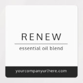 Minimalistische Etherische Olie Roller Flessenetik Labels (Design 2)