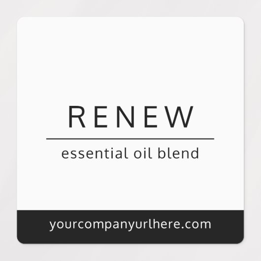 Minimalistische Etherische Olie Roller Flessenetik Labels (Design 2)