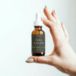 Minimalistische Etherische Olielabels/Druppelfles Rechthoekige Sticker