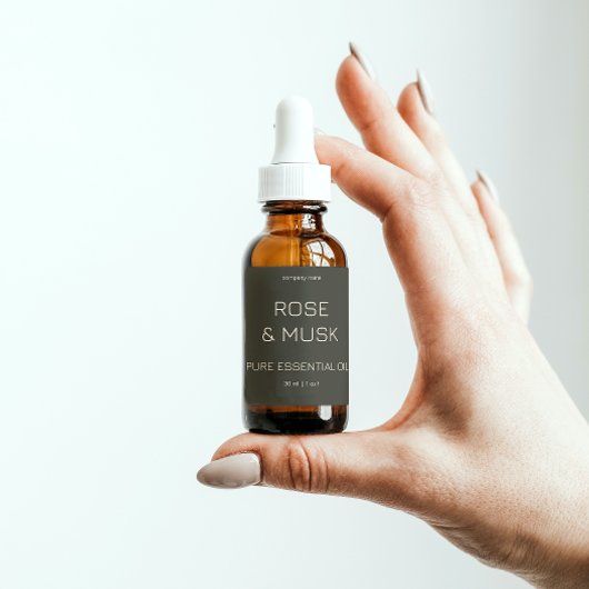 Minimalistische Etherische Olielabels/Druppelfles Rechthoekige Sticker