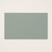 Minimalistische Eucalyptus Baby Name Suggestions K Visitekaartje (Achterkant)