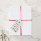 Minimalistische Eucalyptus Botanische Trouw Dankje Cadeaulabel (Met Touw)