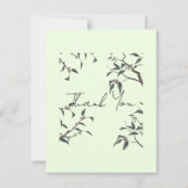 Minimalistische Eucalyptus Dankkaart | Bedankkaart (Voorkant)