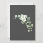 Minimalistische Eucalyptus gepersonaliseerde trouw Kaart (Achterkant)