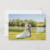 Minimalistische Eucalyptus Script Foto Dank u Bedankkaart (Achterkant)