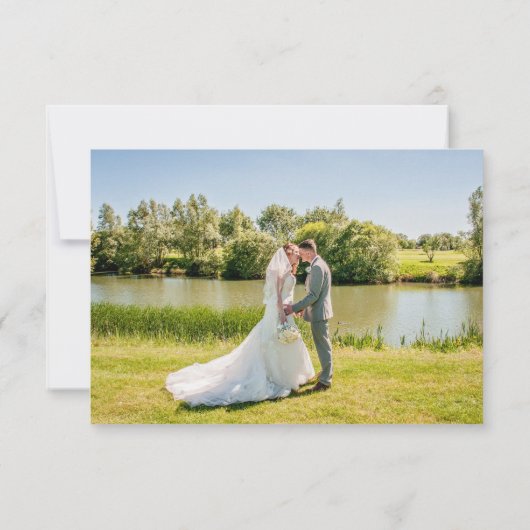 Minimalistische Eucalyptus Script Foto Dank u Bedankkaart (Achterkant)