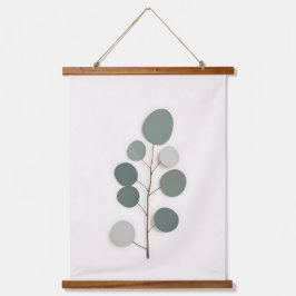 Minimalistische Eucalyptus Tak Minimalistische Sla Hangend Wandkleed