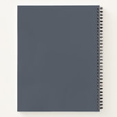 Minimalistische Evergreen Mountain Green Slate Gue Notitieboek (Achterkant)