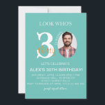 Minimalistische evite Verjaardag 30e, Mannen Digit Kaart<br><div class="desc">Minimalistische evite Verjaardag 30e,  Mannen Digitale 30e Uitnodigen met Foto,  evite Verjaardag voor Man,  Zwart Goud,  Elektronisch,  Bewerkbaar</div>