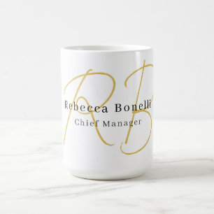 Minimalistische Exclusieve Moderne Gouden Kleur Mo Koffiemok