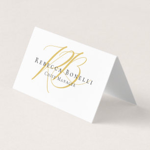 Minimalistische Exclusieve Moderne Gouden Kleur Mo Visitekaartje