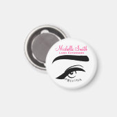 Minimalistische Eye Black Witte Wimper Extensie Ma Magneet (Voorkant / Achterkant)