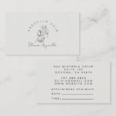 Minimalistische Face Beauty Logo Hair Stylist Visitekaartje (Voorkant / Achterkant)