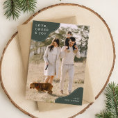 Minimalistische familie foto kerst Kaart