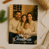 Minimalistische Familie Kerst Neutraal Vakantie Ka Kaart
