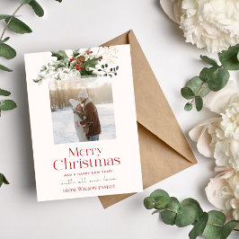 Minimalistische Familie Kerstkaart