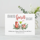 Minimalistische Familiefoto Vakantie Flat Kaart (Staand voorkant)