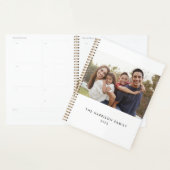 Minimalistische familienaam en foto planner (Display)