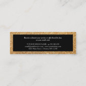 Minimalistische Faux Gold Border Loyalty Punch Kaa (Achterkant)