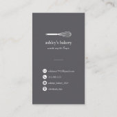 Minimalistische Faux Gold Whisky Bakkerij Visitekaartje (Achterkant)