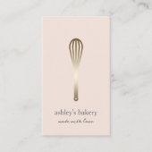 Minimalistische Faux Gold Whisky Bakkerij Visitekaartje (Voorkant)