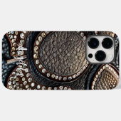 minimalistische Faux-leder Abstract Case-Mate iPhone Case (Achterkant (horizontaal))