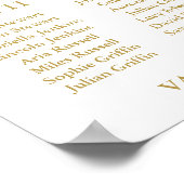 Minimalistische Favoriete Mensen Trouwstoel Grafie Poster (Hoek)