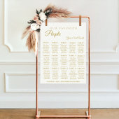 Minimalistische Favoriete Mensen Trouwstoel Grafie Poster