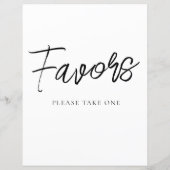 Minimalistische Favorieten Feestbord (Achterkant)