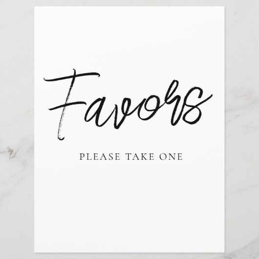 Minimalistische Favorieten Feestbord (Voorkant)