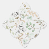 Minimalistische Favorietendoos met Bladpatroon Bedankdoosjes (Ongevouwen)