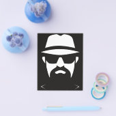 Minimalistische Fedora Zwart & Wit: Intrigerende l Flyer (Enkel)