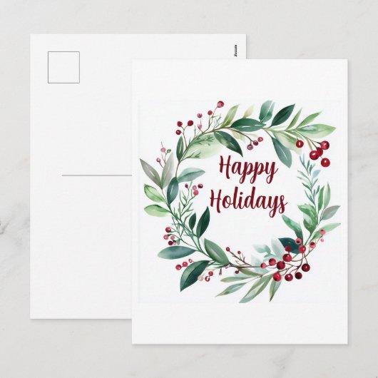 Minimalistische Feestdagen (Voorkant / Achterkant)