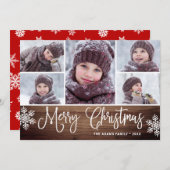 Minimalistische feestelijke feestelijke feestelijk feestdagenkaart (Voorkant / Achterkant)