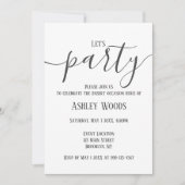 Minimalistische feestviering voor elke gelegenheid kaart (Voorkant)