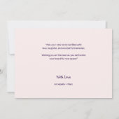 Minimalistische felicitatie met uw nieuwe huis kaa kaart (Achterkant)