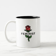 Minimalistische Feministische Roos Tweekleurige Ko