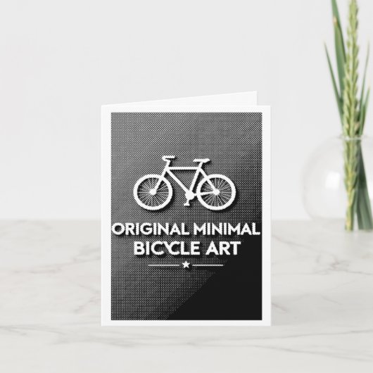 Minimalistische Fiets Kunst (Voorkant)