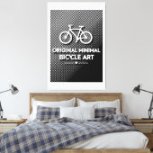Minimalistische Fiets Kunst Canvas Afdruk (Insitu (Slaapkamer))