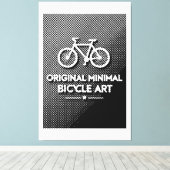 Minimalistische Fiets Kunst Canvas Afdruk (Insitu (Houten vloer))