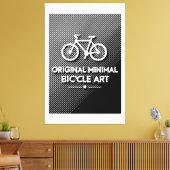 Minimalistische Fiets Kunst Canvas Afdruk (Insitu (Woonkamer))