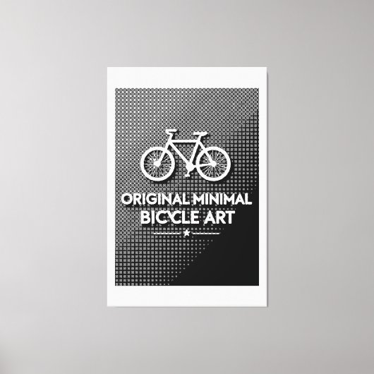 Minimalistische Fiets Kunst Canvas Afdruk (Voorkant)