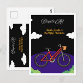 Minimalistische Fiets Kunst Design Briefkaart (Voorkant / Achterkant)