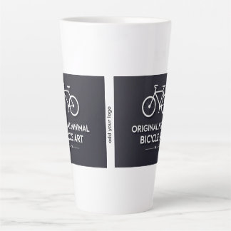 Minimalistische Fiets Kunst Latte Mok