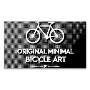 Minimalistische Fiets Kunst Magnetisch Visitekaartje