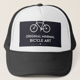 Minimalistische Fiets Kunst Trucker Pet