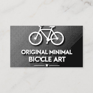 Minimalistische Fiets Kunst Visitekaartje