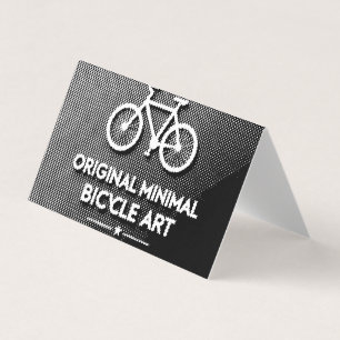 Minimalistische Fiets Kunst Visitekaartje