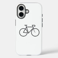 Minimalistische fiets ontwerp telefoonhoes