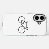 Minimalistische fiets ontwerp telefoonhoes Case-Mate iPhone case (Achterkant (horizontaal))